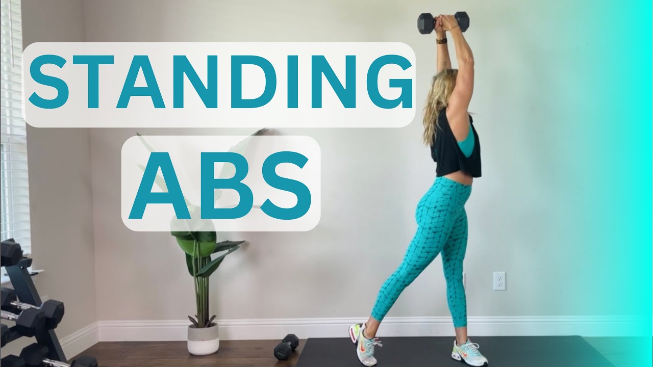 Standing Abs with Dumbbells