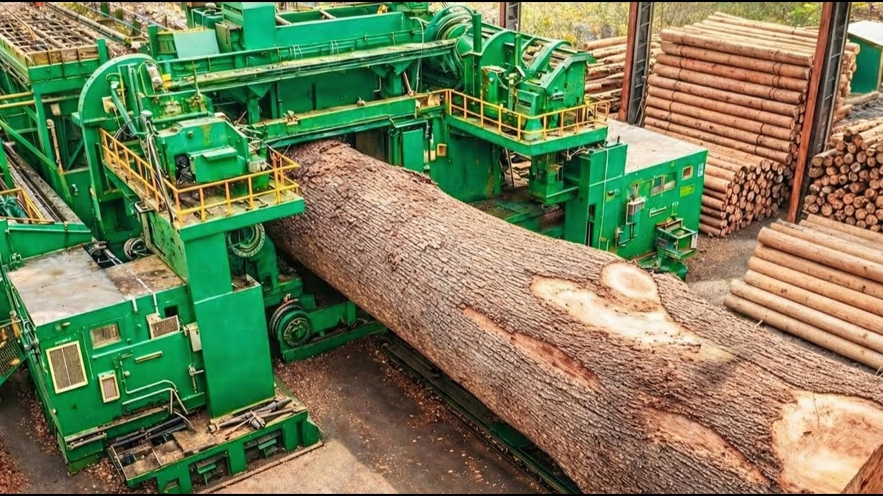 Inside the Largest Wood Sawmill Factory – How Plywood Is Made From Logs to Table Full Process