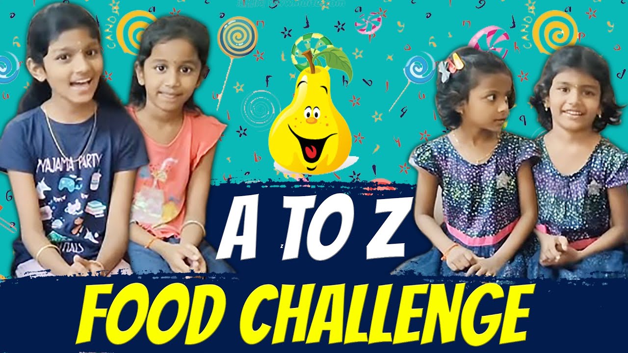 A to Z food challenge | kids food challenge | ini's galataas