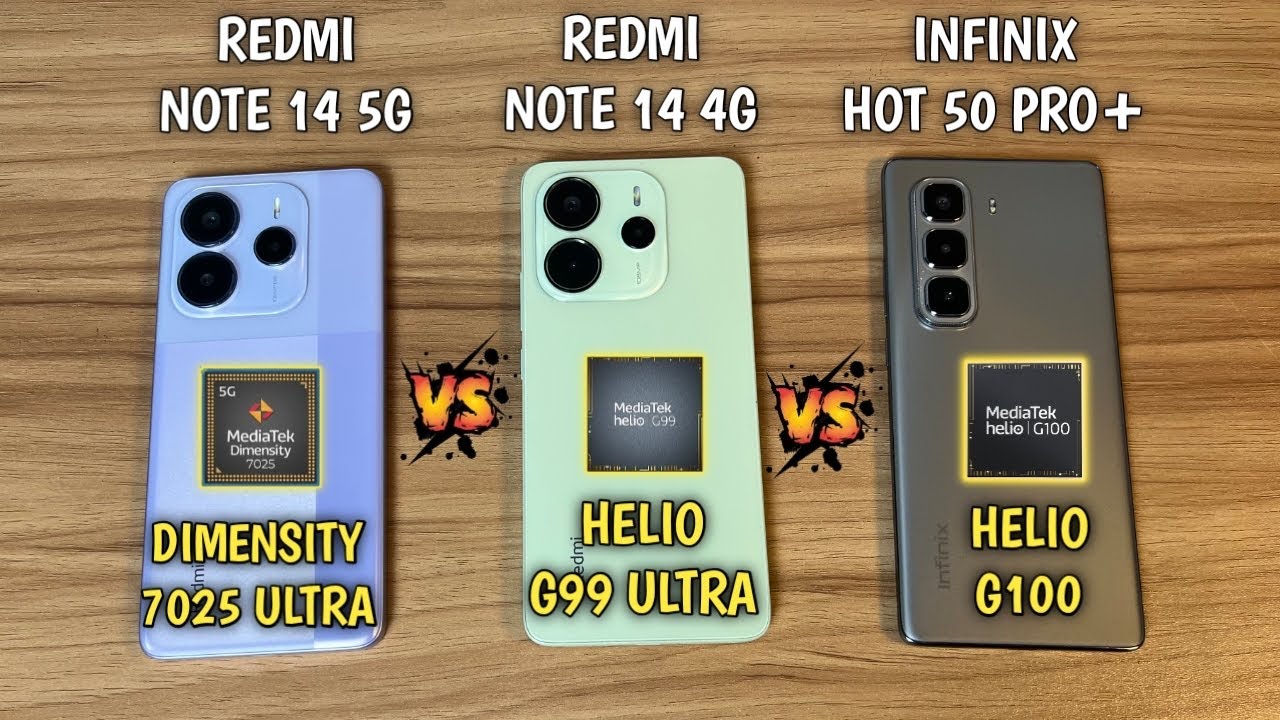 DIMENSITY 7025 AMPAS?! Redmi Note 14 5G vs Redmi Note 14 vs Infinix Hot 50 Pro Plus