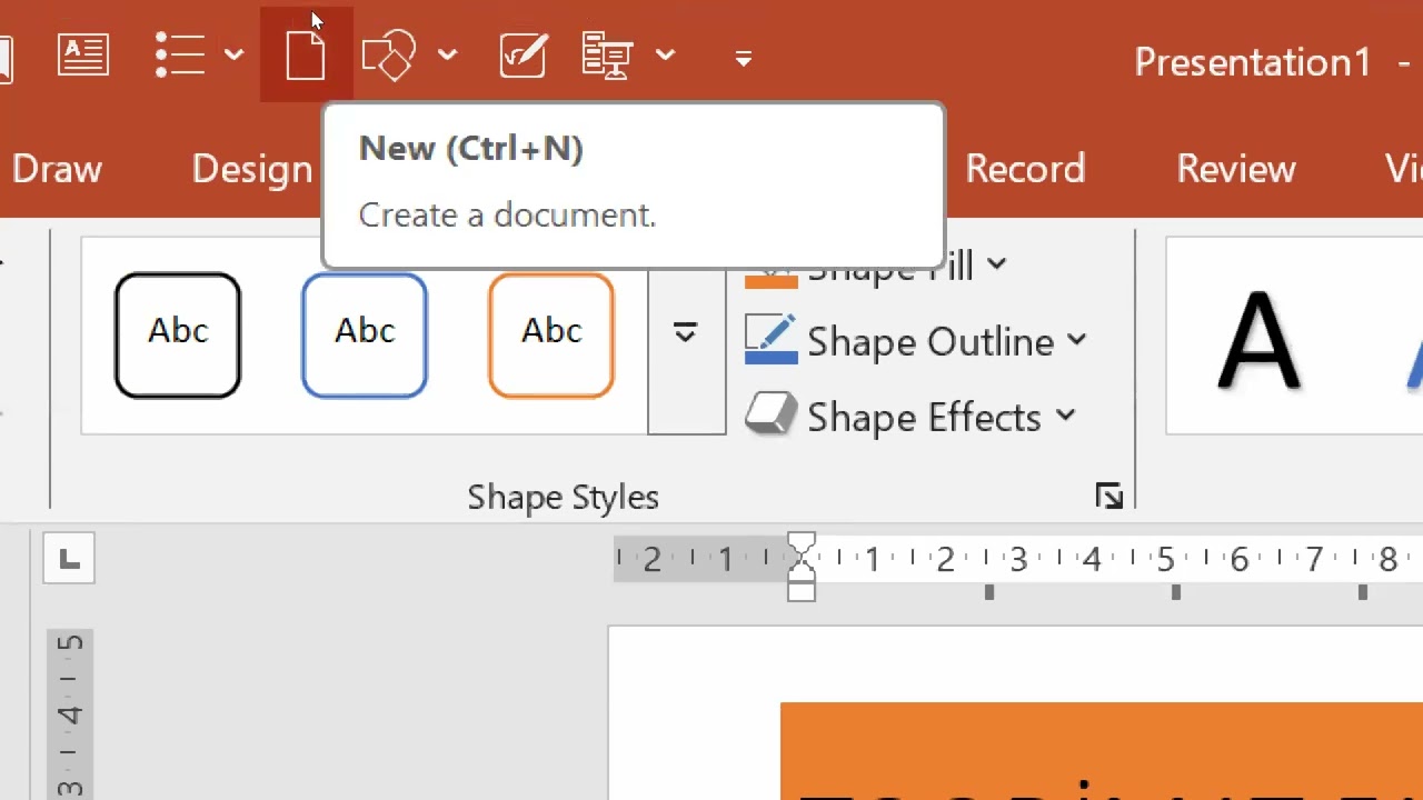 PowerPoint 1-ci hissə (Transition tabına qədər)