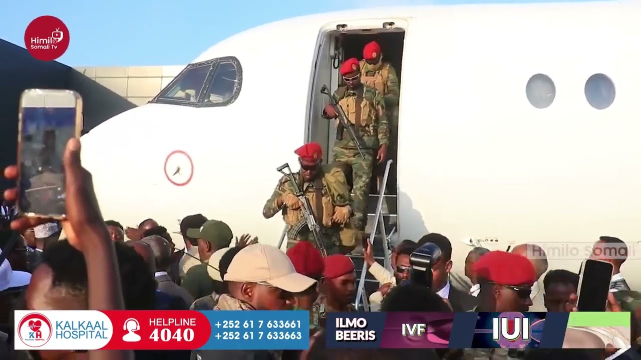 DEGDEG :- MW Dani oo Ciidan iyo hub culus kala soo degay Garoonka Diyaaradaha ee Muqdisho