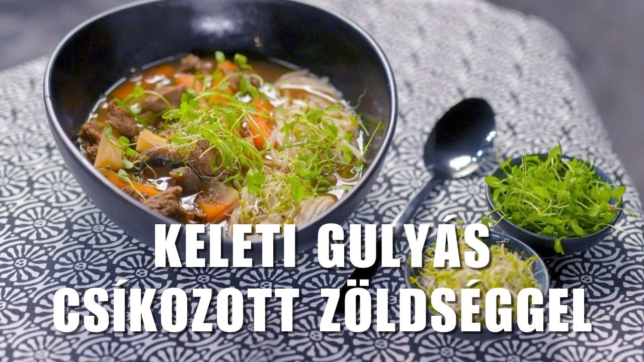 Keleti gulyás csíkozott zöldséggel Borbás Marcsi konyhájából #borbásmarcsi