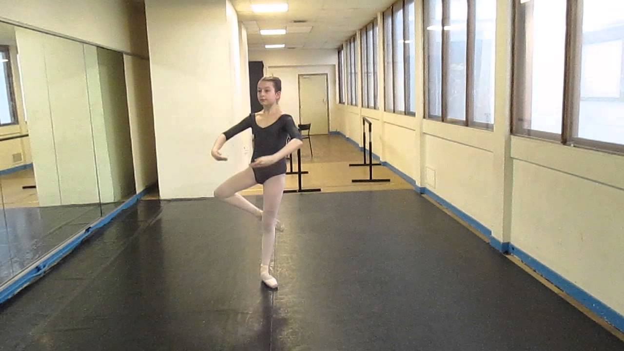 Sylvia, age 14, battements tendus (take two)