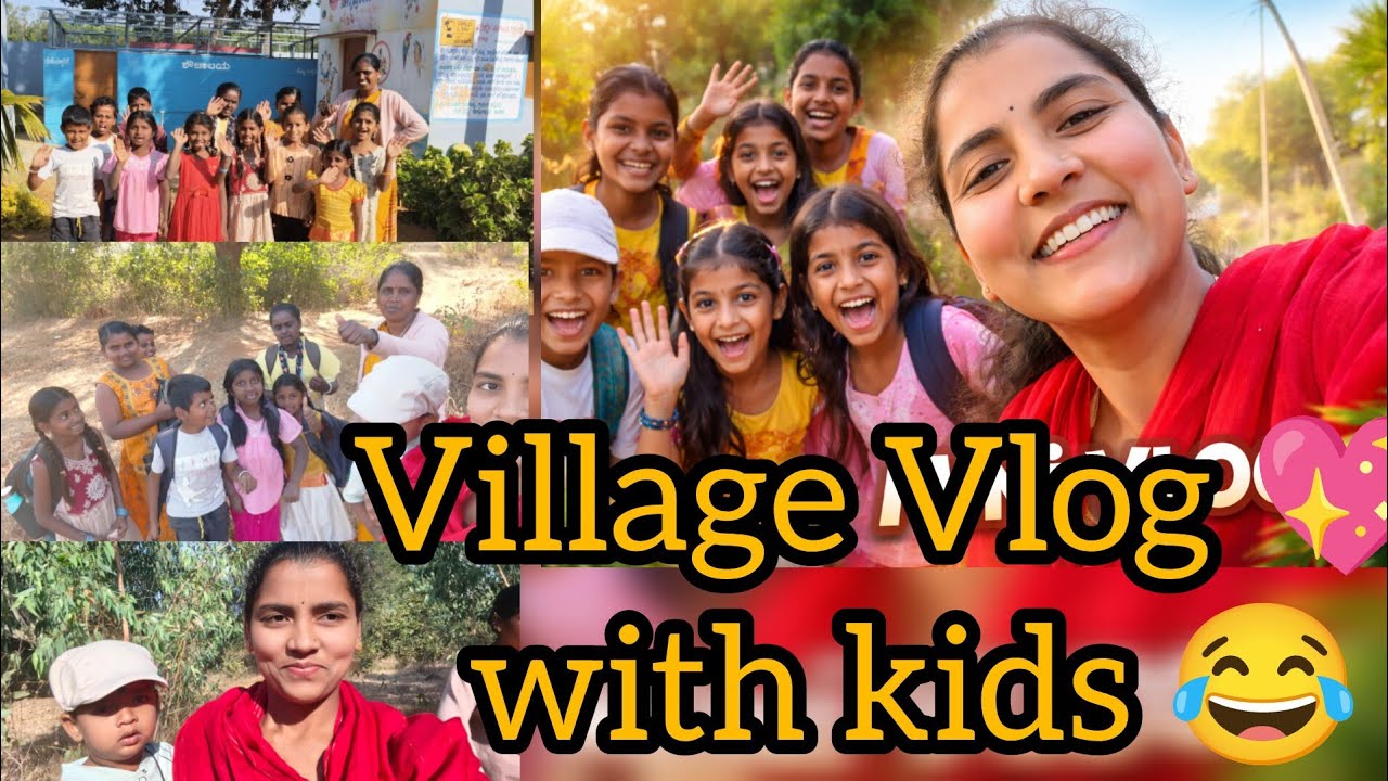  Vlog with village kids 😂| Kannada Vlog  @NNDRCreations 