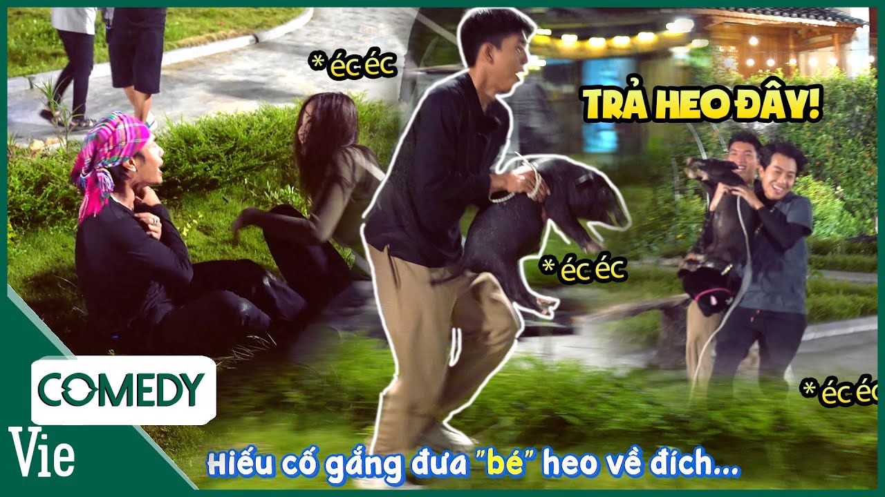 HIEUTHUHAI vật vã với bé heo la chí chóe, chị em Cris - Lâm tung tăng phá làng phá xóm | 2N1Đ