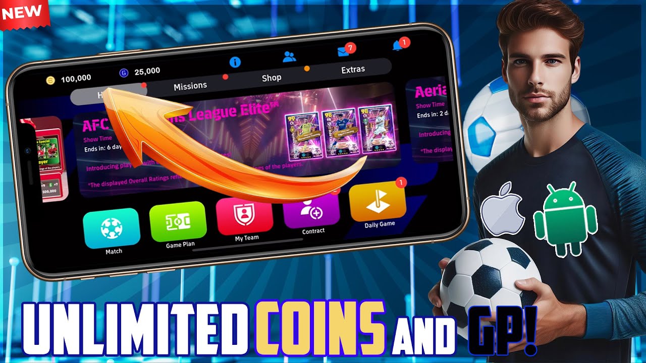 eFootball Hack/Mod Apk - How To Get eFootball 2025 Unlimited GP & Coins (iOS & Android)