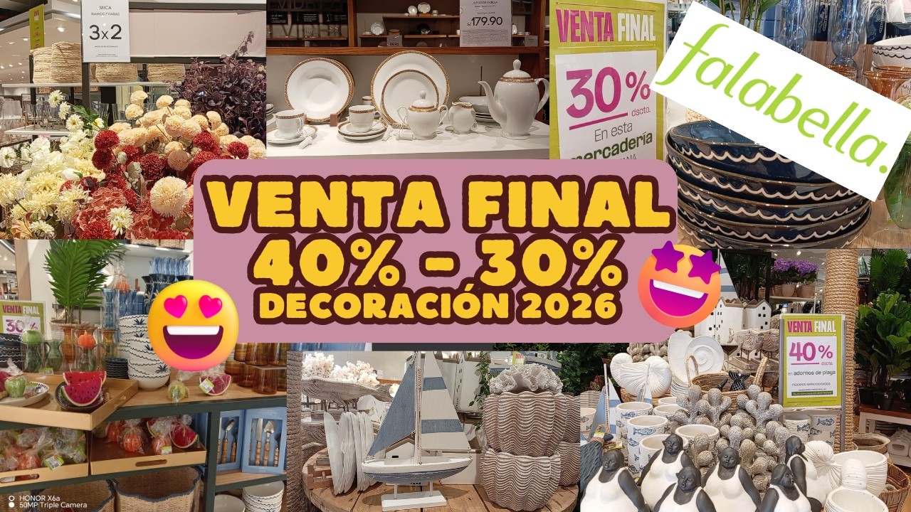 DECORACIÓN FALABELLA VENTA FINAL - DESCUENTO DE 30% - 20% 🤩😱🔥✨