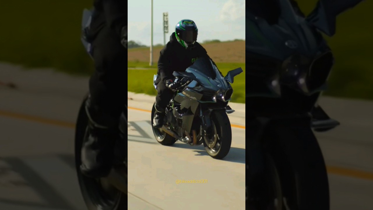 KAWASAKI NINJA H2R PURE WHISTLE SOUND OF SUPERCHARGED ENGINE #ducatipanigale #h2rtopspeed