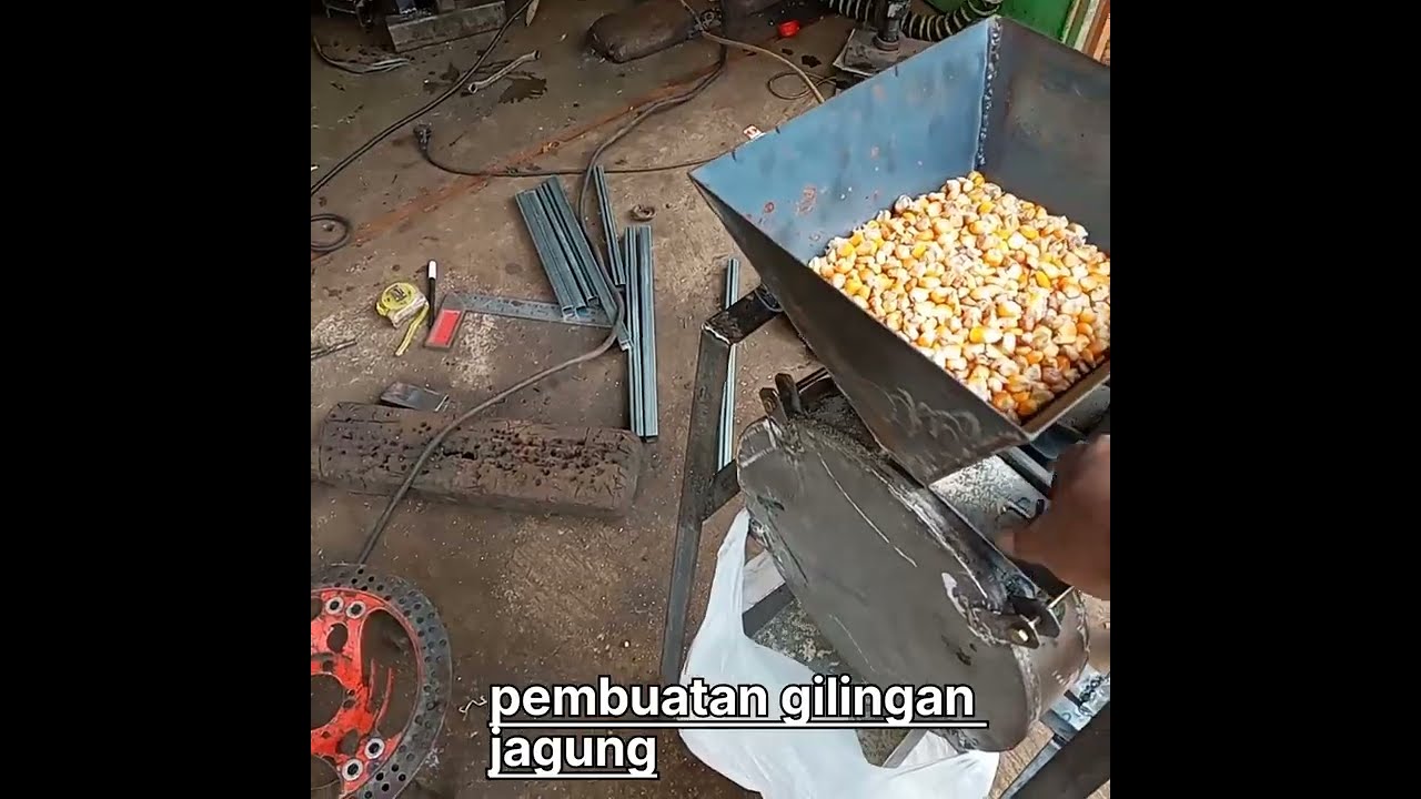 pembuatan mesin gilingan jagung part 2