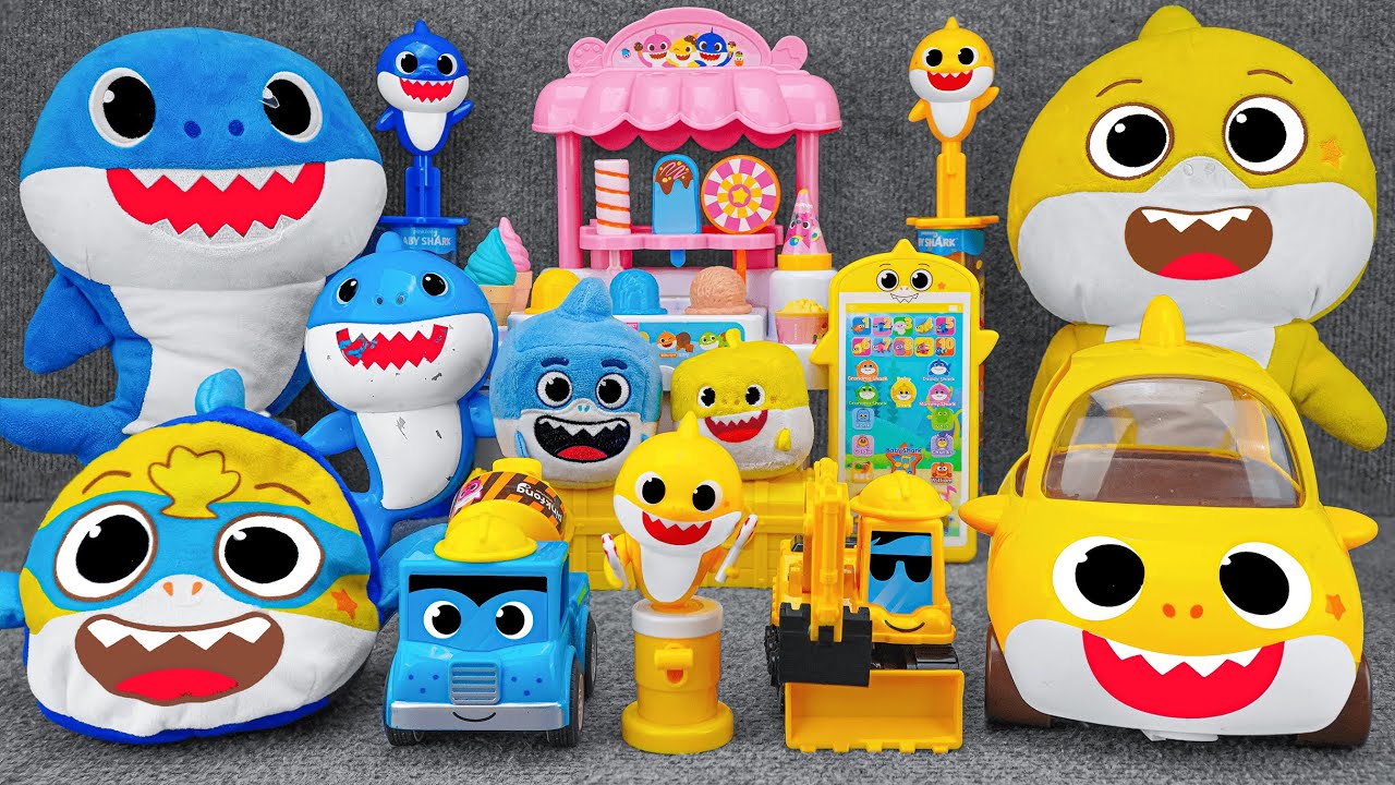 63 Minutes BABY SHARK Collection Unboxing - Satisfying Unboxing WowWee Baby Shark Ice Cream Playset