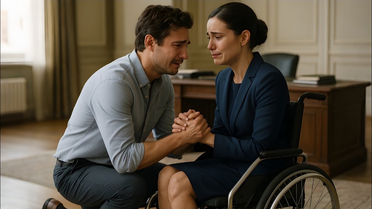 Il vient pour un job… elle en fauteuil roulant lui pose une question qui va changer leur destin à...