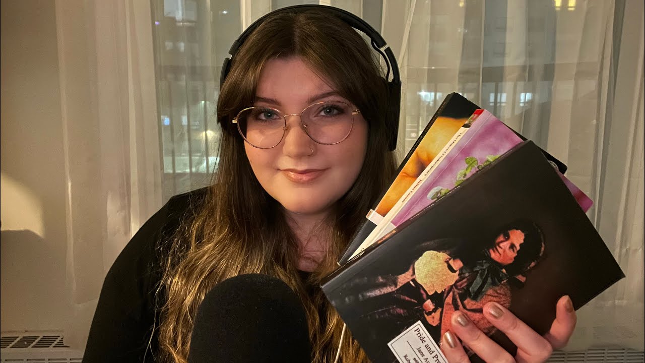 ASMR | My Favourite Books | Tapping, Page Flipping, Rambling (Whispered)