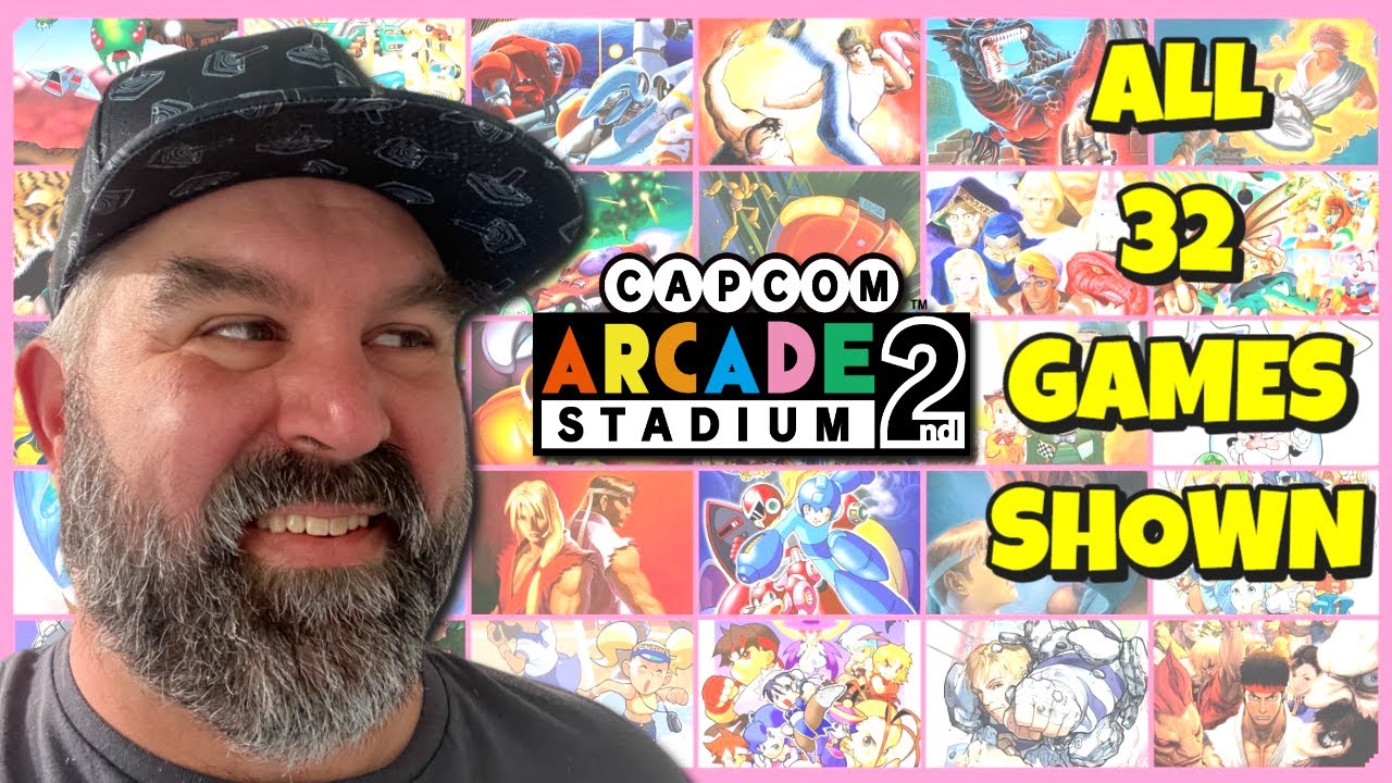 Capcom Arcade 2nd Stadium. Показаны все 32 игры.