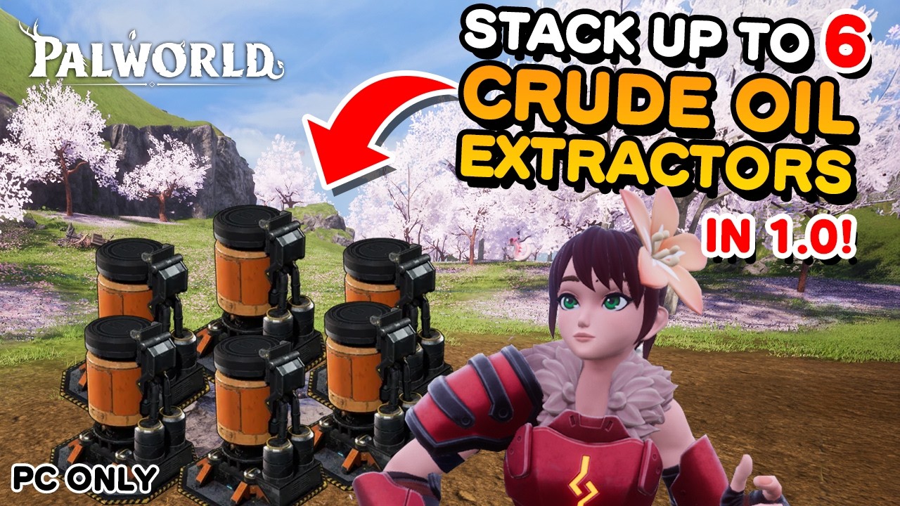How to stack 6 Oil Extractors on one Oil Field in Palworld 1.0 PC ONLY