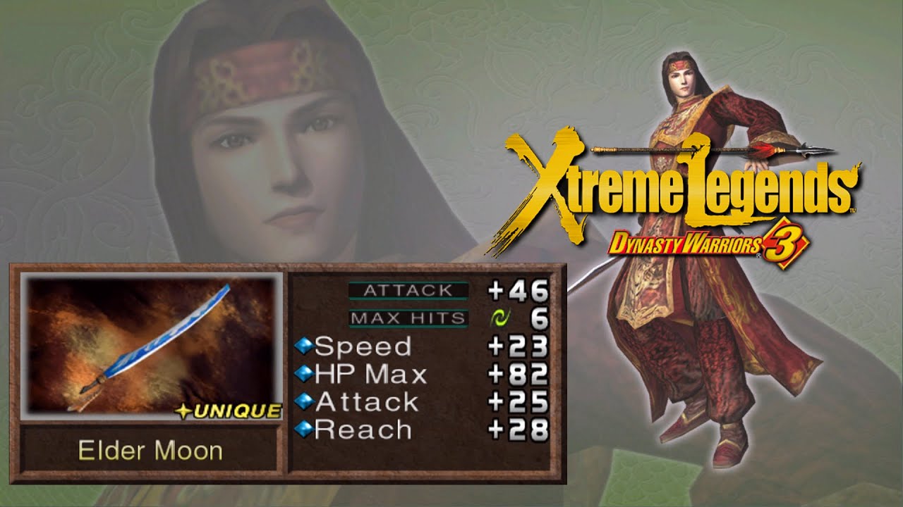 Dynasty Warriors 3 Xtreme Legends (100%): Zhou Yu - 5th Weapon | Elder Moon |