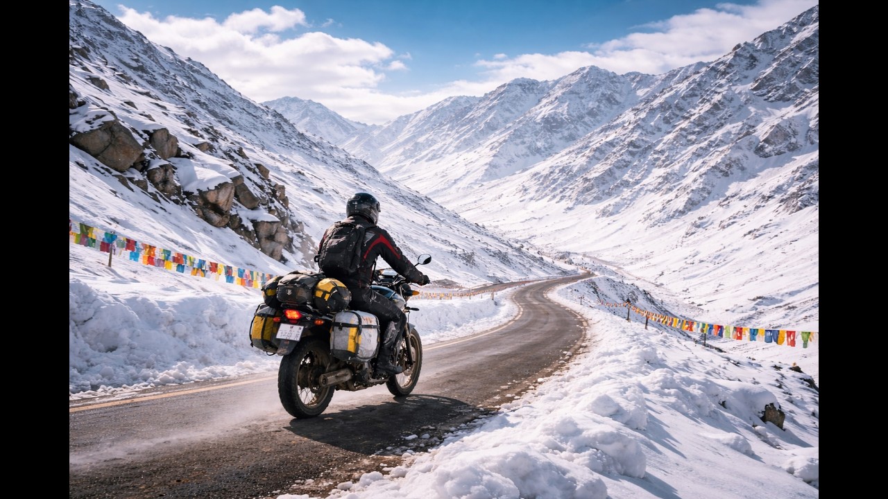Throttle, snow & altitude – Khardung La calling!