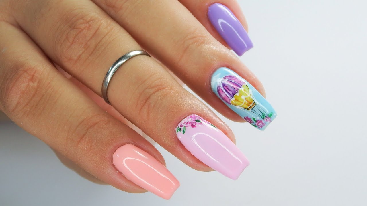 Balloon nails art tutorial / Molly Lac