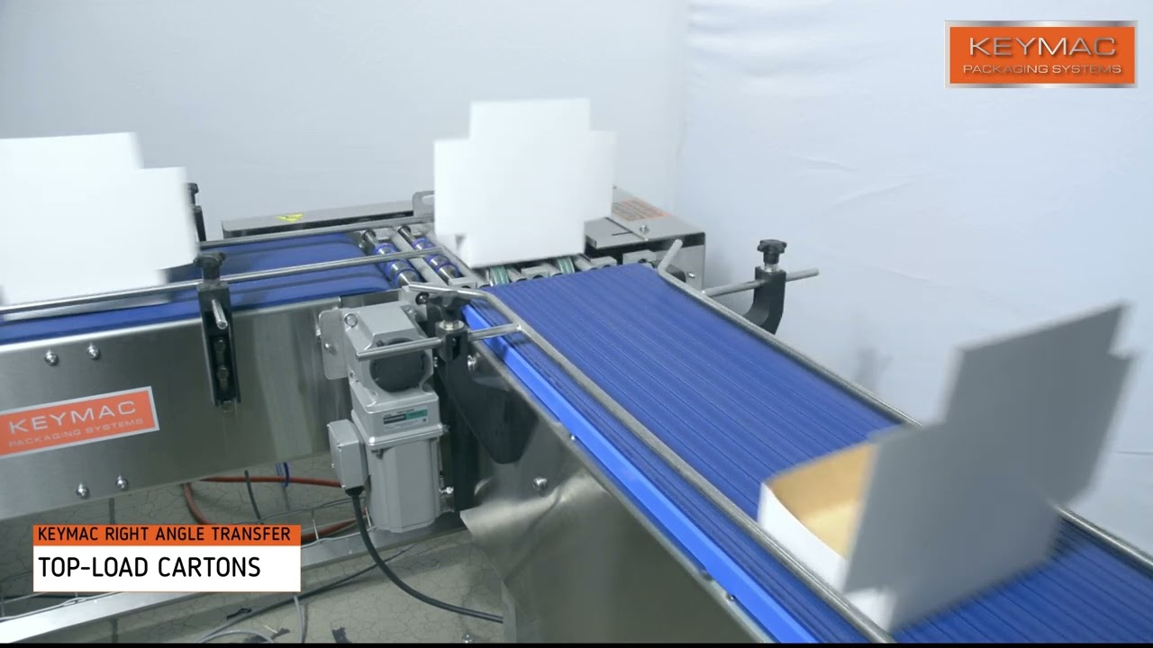 Keymac Right Angle Transfer Systems - Cartons and Trays