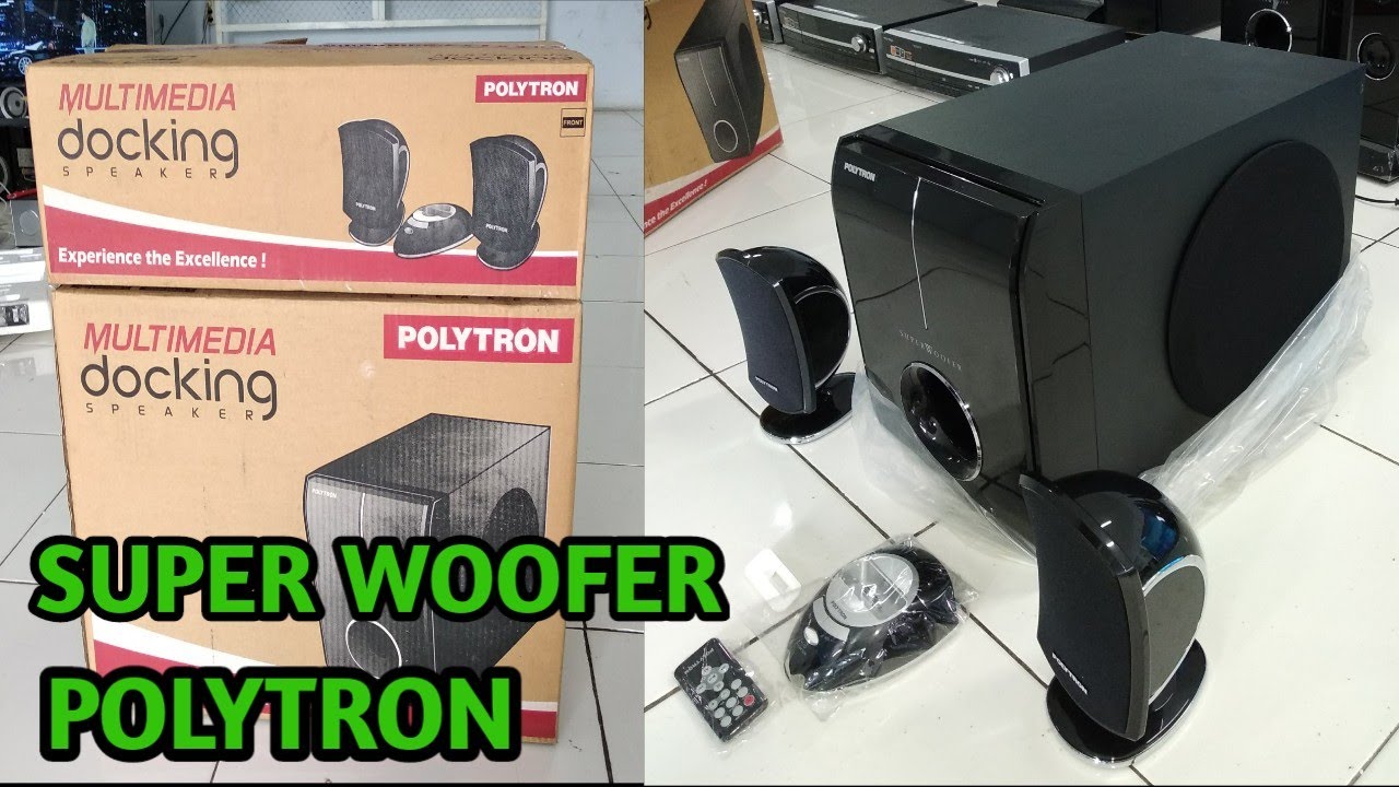 POLYTRON SUBWOOFER 8 inci SWF 1000 / PDC 1000 atau DOCKING MULTIMEDIA SPEAKER BAZZOKE FULL BASS