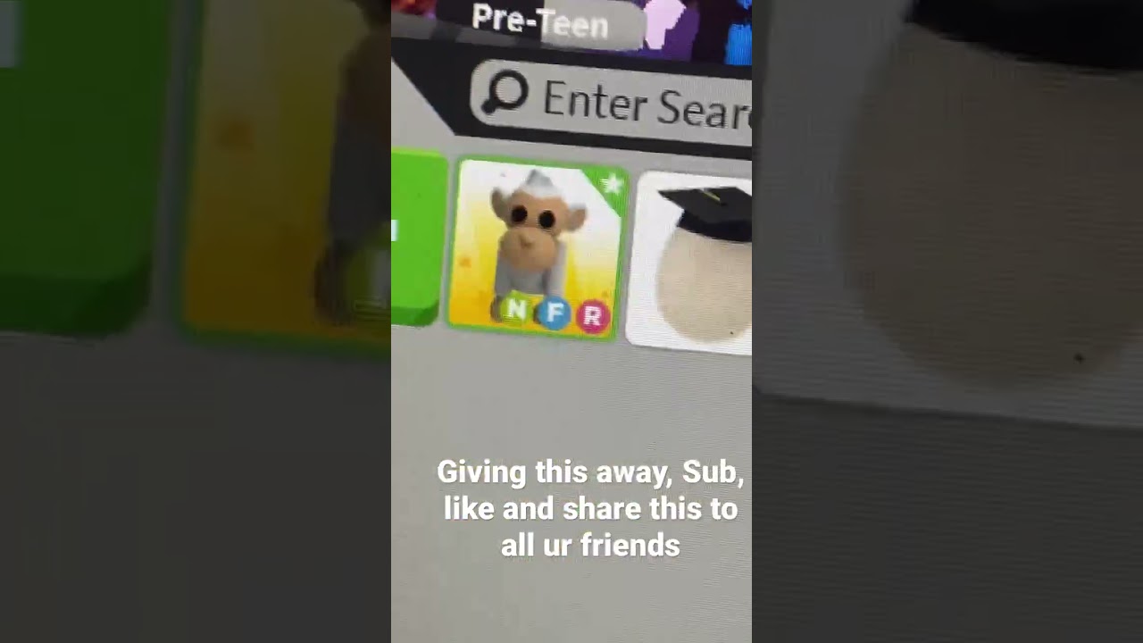 Giving away neon albino monkey