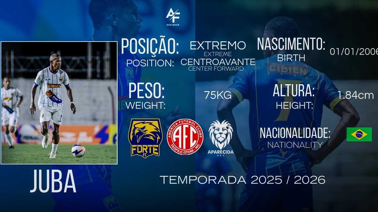 DVD ATUALIZADO 2026 - ATLETA 2006 - EXTREMO / CENTROAVANTE
