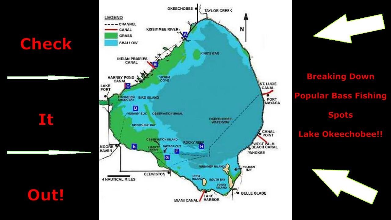 Lake Okeechobee Breakdown! Bass fishing Monkey Box, Tin House, Moonshine Bay, more!...Mapped out!