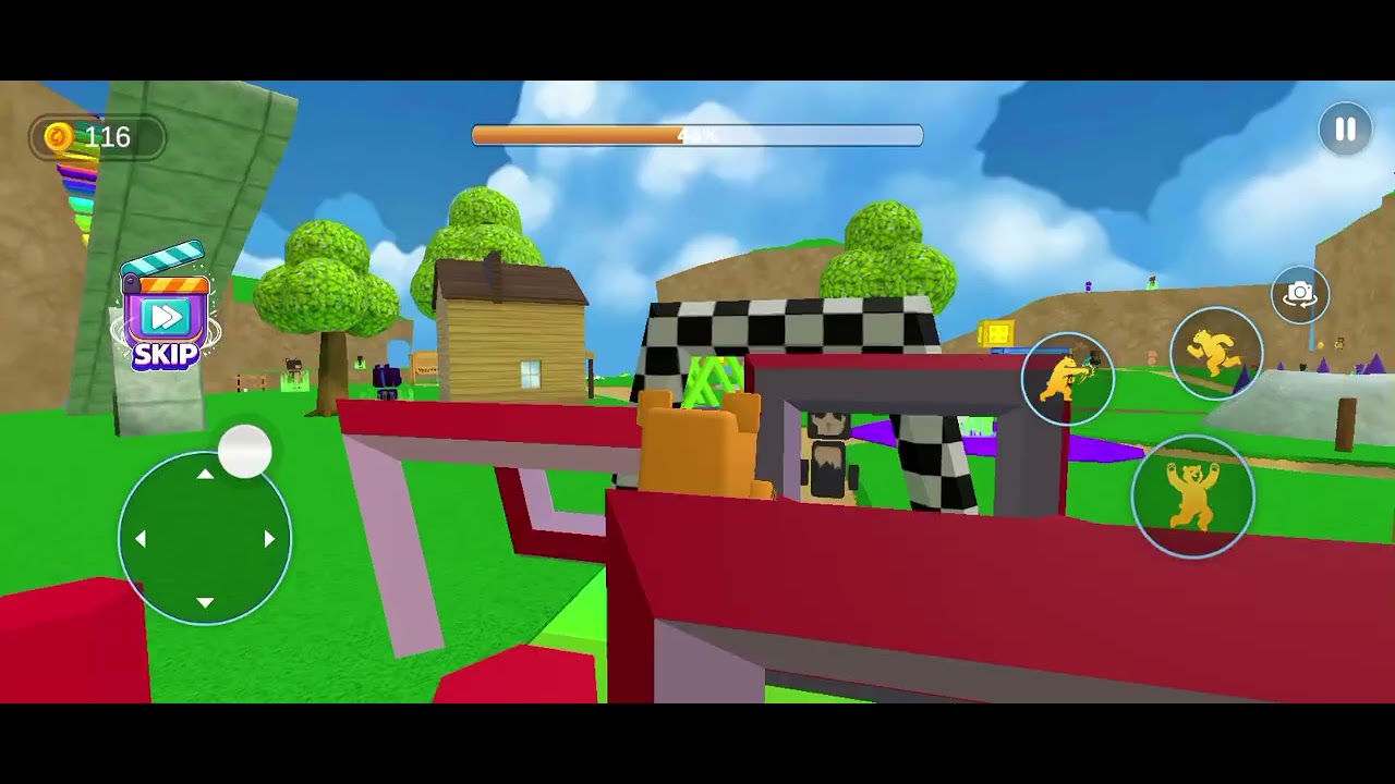 Jugando la nueva copia del Super Bear Adventure 