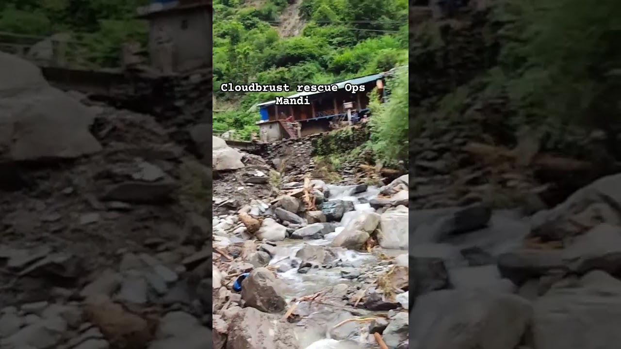 rescue ops at Mandi #himalyanwarrior #himlayan #nature #mandi #kullu #cloudbrust #flashflood