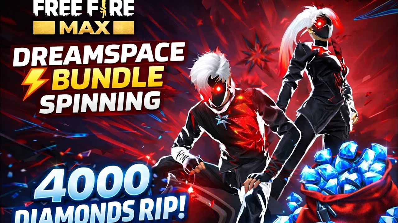 💎 4000 Diamonds RIP 😱 | Dreamspace Bundle Spinning | Free Fire MAX | VEER THE GAMER
