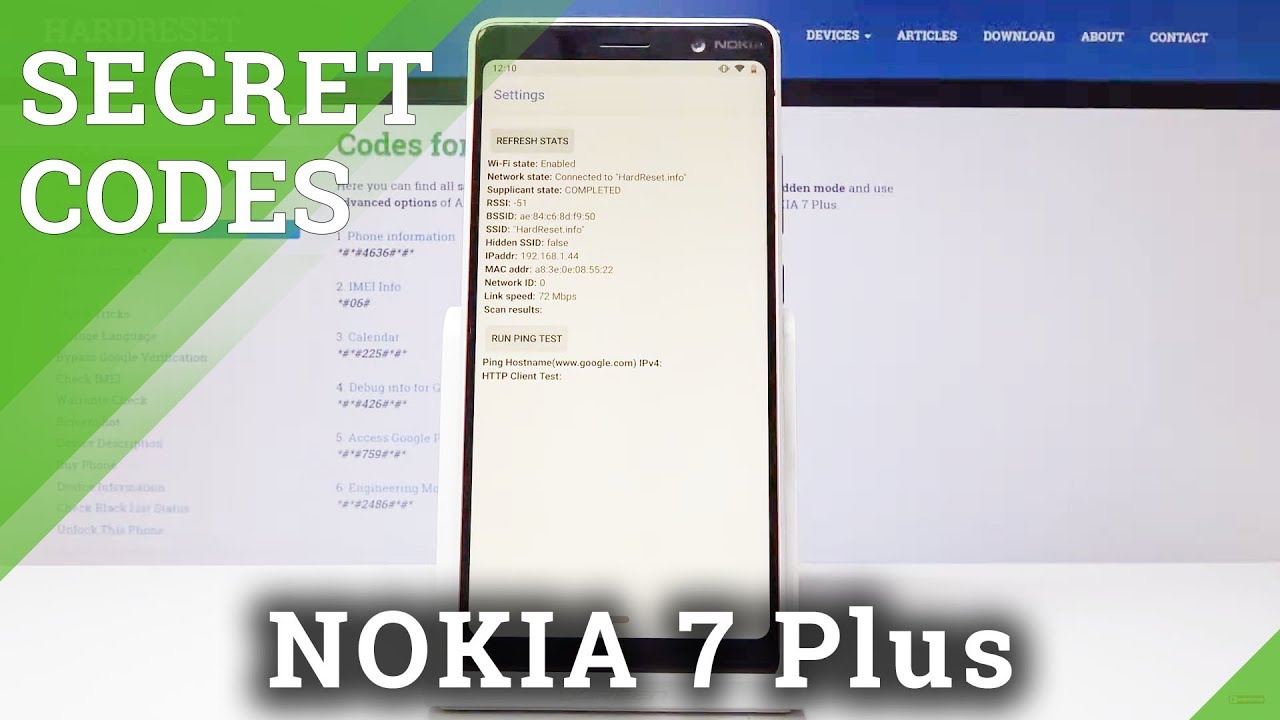 Secret Codes NOKIA 7 Plus - Hidden Menu / Enter Secret Modules