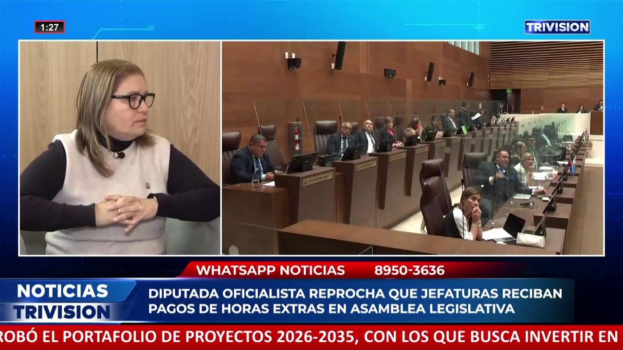 La Asamblea Legislativa pagó entre 2020-2024, 1857 millones de colones en pago de horas extras
