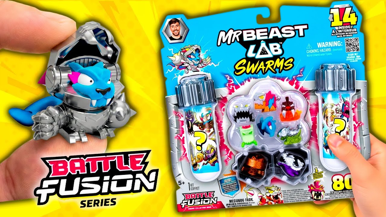 ¡RECIÉN SALIDO EN USA Y ES FLIPANTE! 🤯🦠 Abriendo el MEGA PACK de MrBeast Lab Swarms Battle Fusion