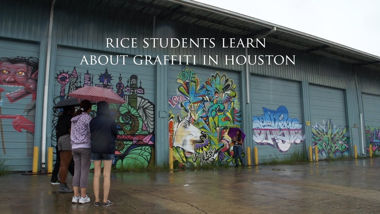 Rice students take a graffiti tour of Houston with a local street artist