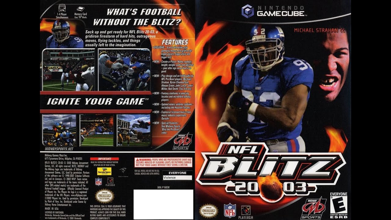 NFL Blitz 2003 (Nintendo GameCube) — Медведи против Патриотов