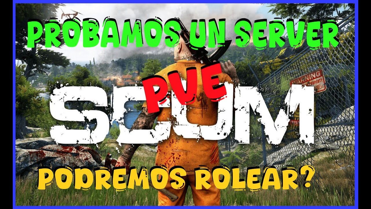 SCUM |Gameplay Español | Visitando Un SERVER PVE PARA ROLEAR.