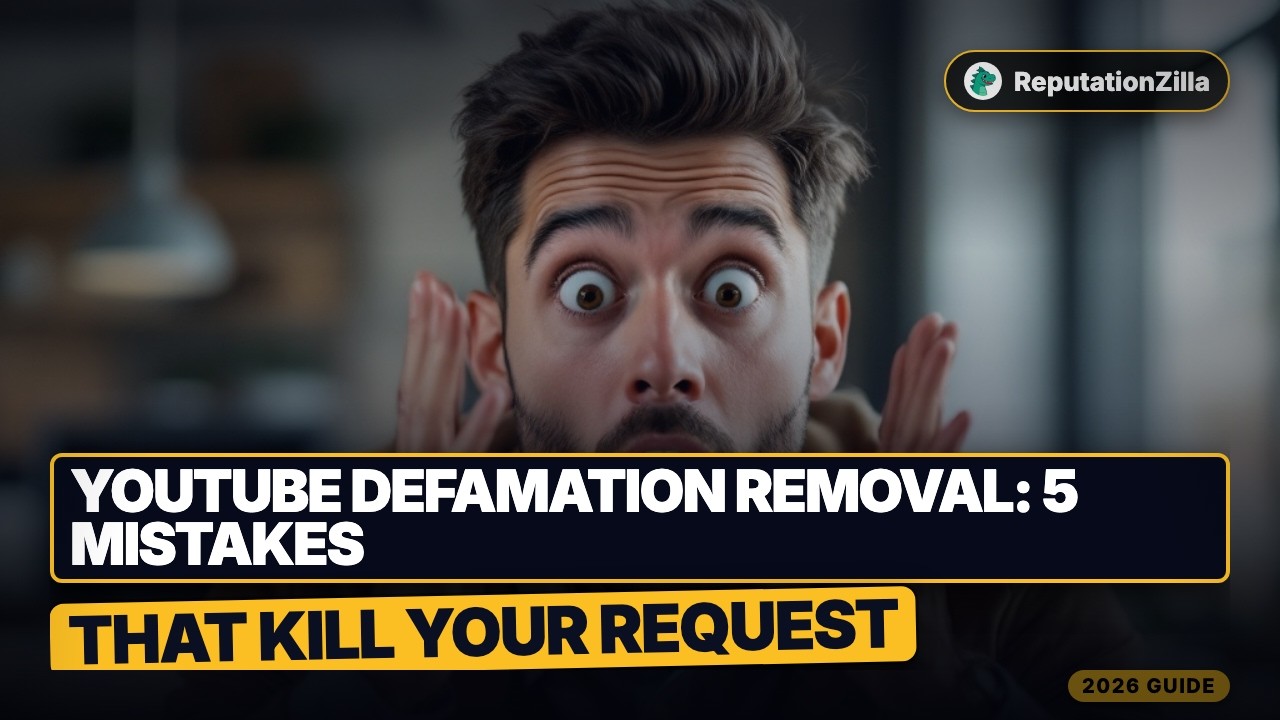 YouTube Defamation Removal: 5 Mistakes That Kill Your Request