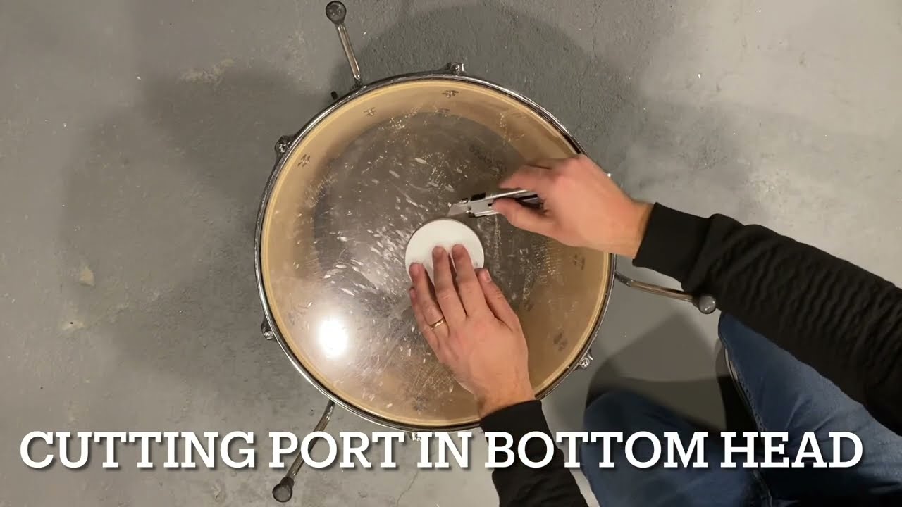 1 Minute Drum hack comparing changes to resonant bottom head