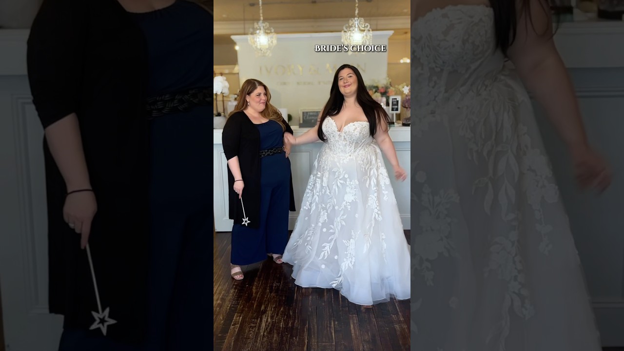 🪄👰🏻&zwj;♀️ Mom vs Bride Wedding Dress Showdown! Soft Tulle vs Organza #weddingdress #plussize