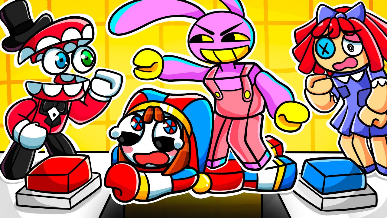 Pomni e o CIRCO DIGITAL vão em um PARKOUR em GRUPO no ROBLOX!