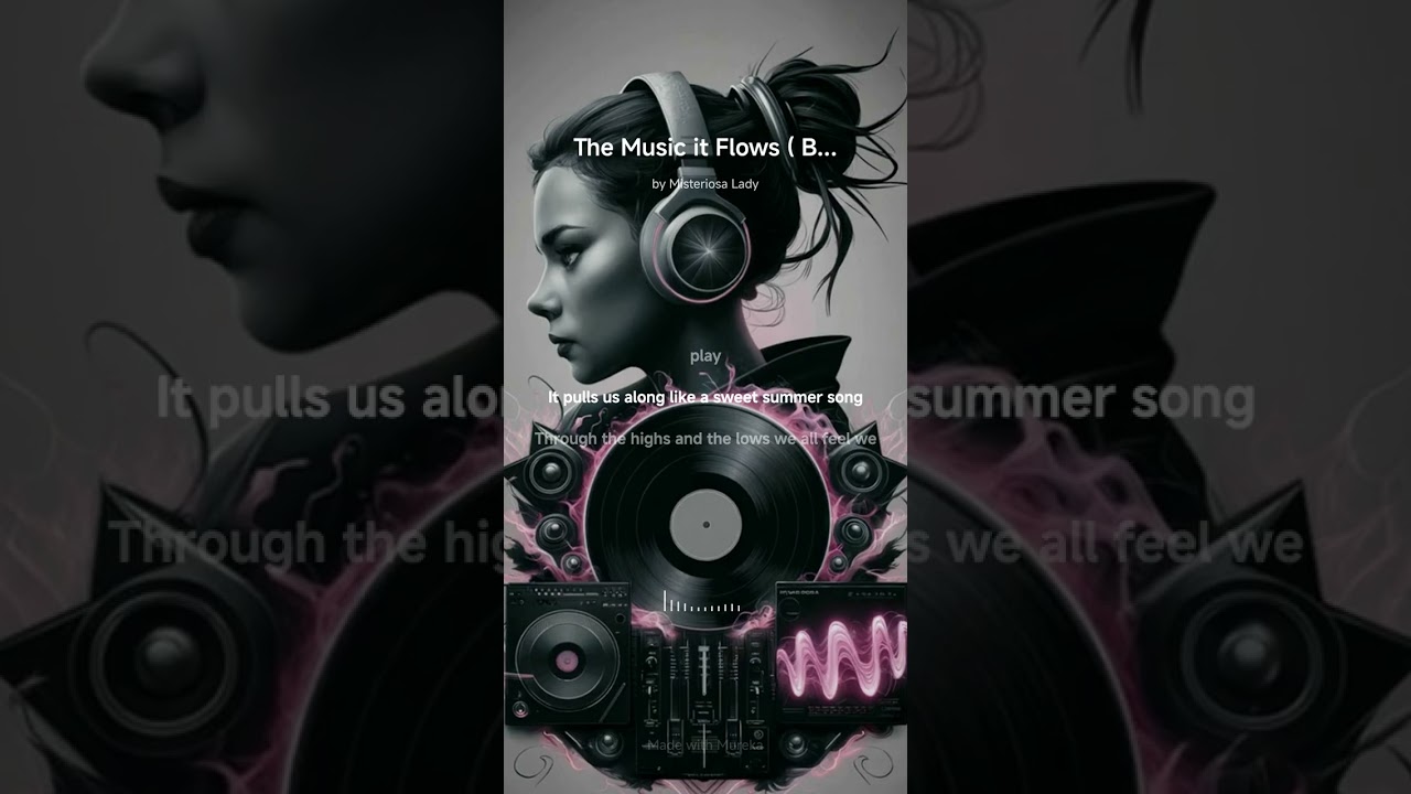 The Music it Flows  By Misteriosa Lady