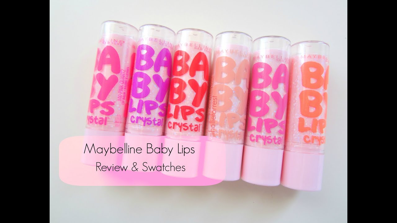 NEW Maybelline Baby Lips Crystal Collection Review & Swatches!