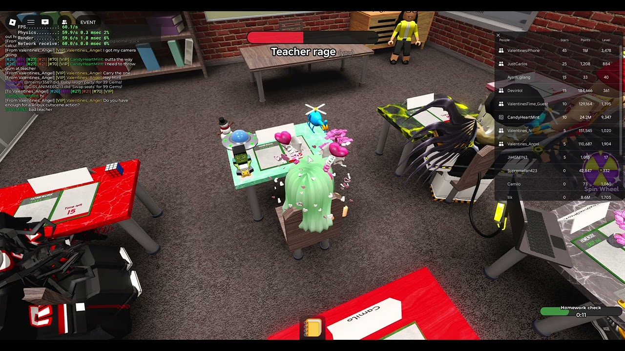 Roblox The Presentation Experience: Causing chaos for Valentine's Day 2026 (Extension)