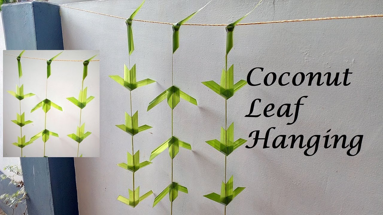 Coconut Leaf Toran | How To Make Coconut Leaf Decoration | Coconut Leaves Hangings