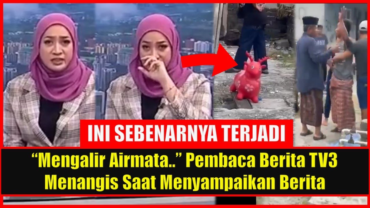 “Mengalir Airmata..” Pembaca Berita TV3 Menangis Saat Menyampaikan Berita, Sebenarnya Ini Yang Jadi