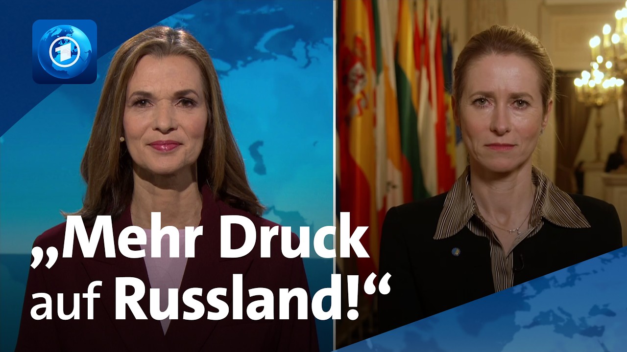 Kaja Kallas: Warum wir die Ukraine nicht aus dem Blick verlieren d&uuml;rfen | tagesthemen-interview