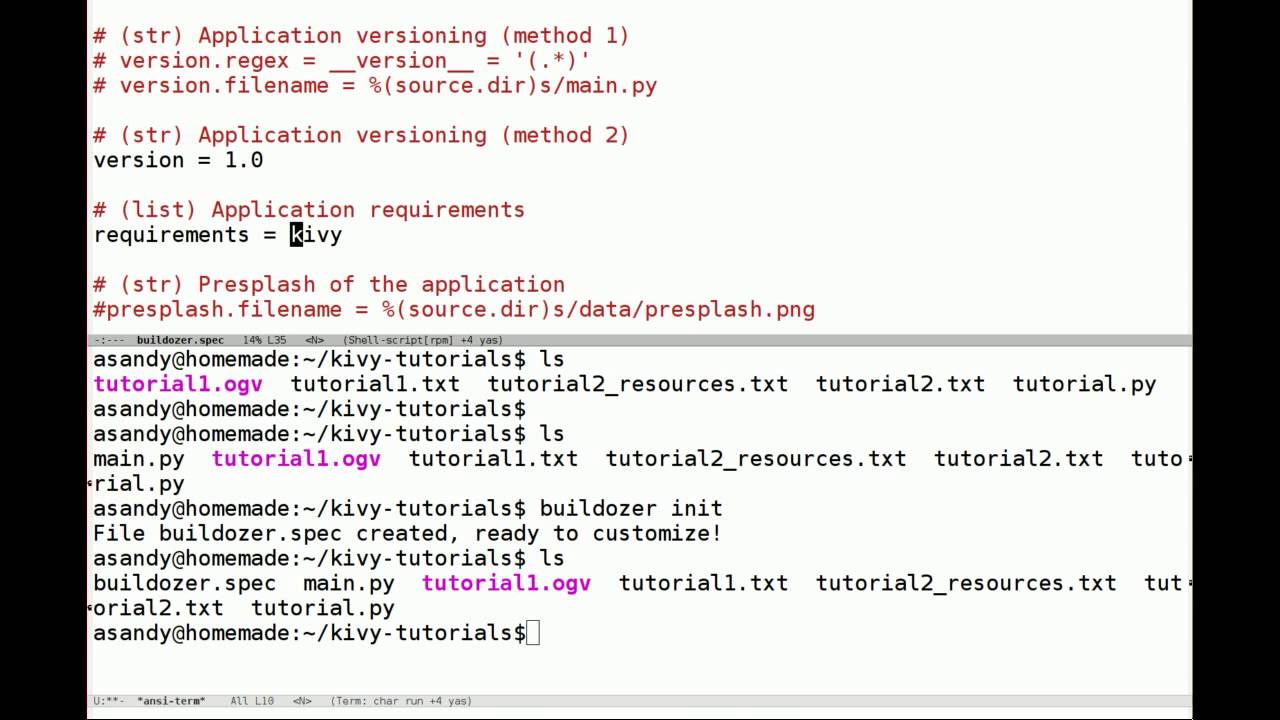 Kivy crash course 2: Building an android apk