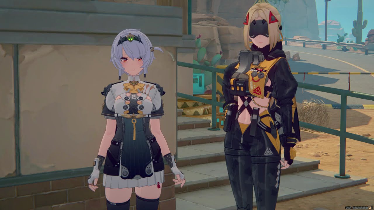 Anby and Trigger looking at you for 1min ❤ (head to thighs view) [Zenless Zone Zero / ゼンレスゾーンゼロ]