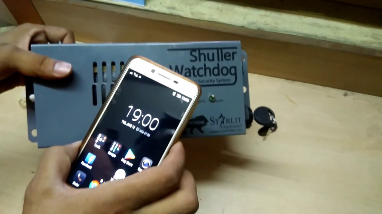 Shutter Watchdog Shop Shutter Security System - Working / Installation