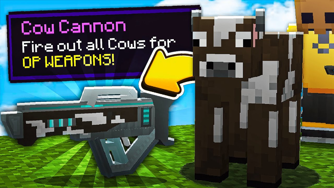Minecraft, но мобы сбрасывают OP-оружие...